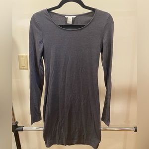 Gray H&M Long Sleeve Dress
